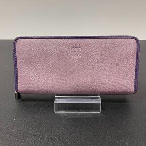 Loewe Amazona Anagram Zip Around Long Bicolor Leather Wallet (JB1096)
